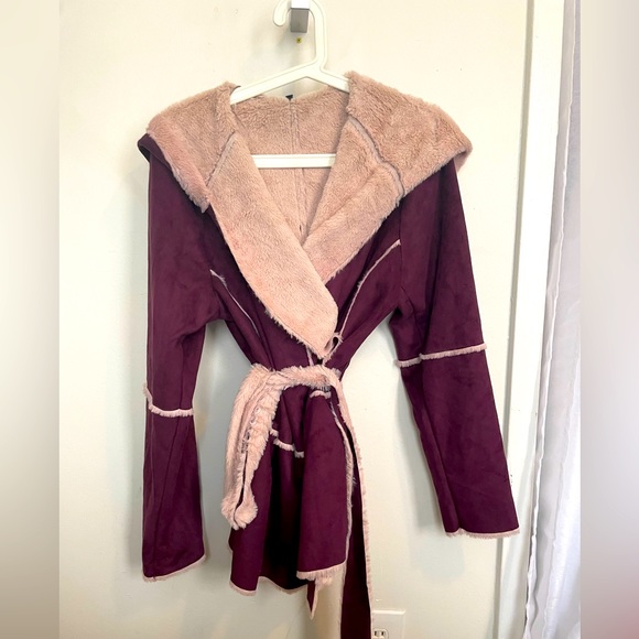 Faux Fur Wrap Sweater - Picture 2 of 4